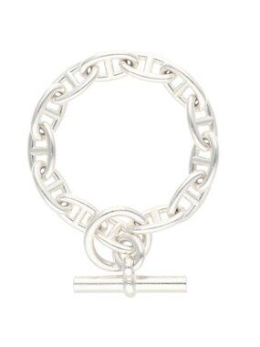 Hermes Chaine D'ancre GM Silver Bracelet